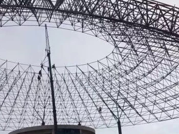 龙井篮球馆球形网架厂家价格